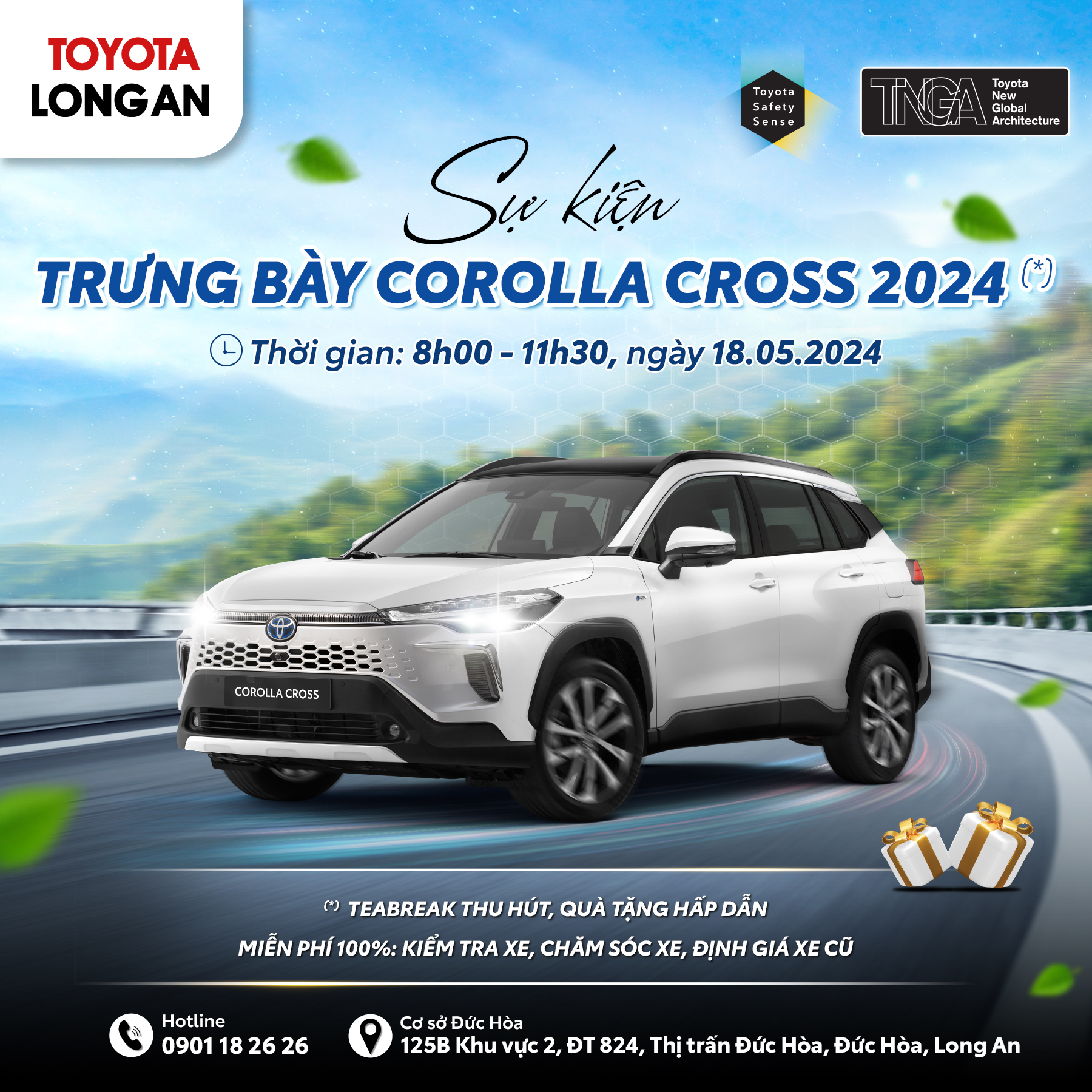 Sự kiện trưng bày Corolla Cross 2024 tại Toyota Long An - Cơ sở Đức Hòa
