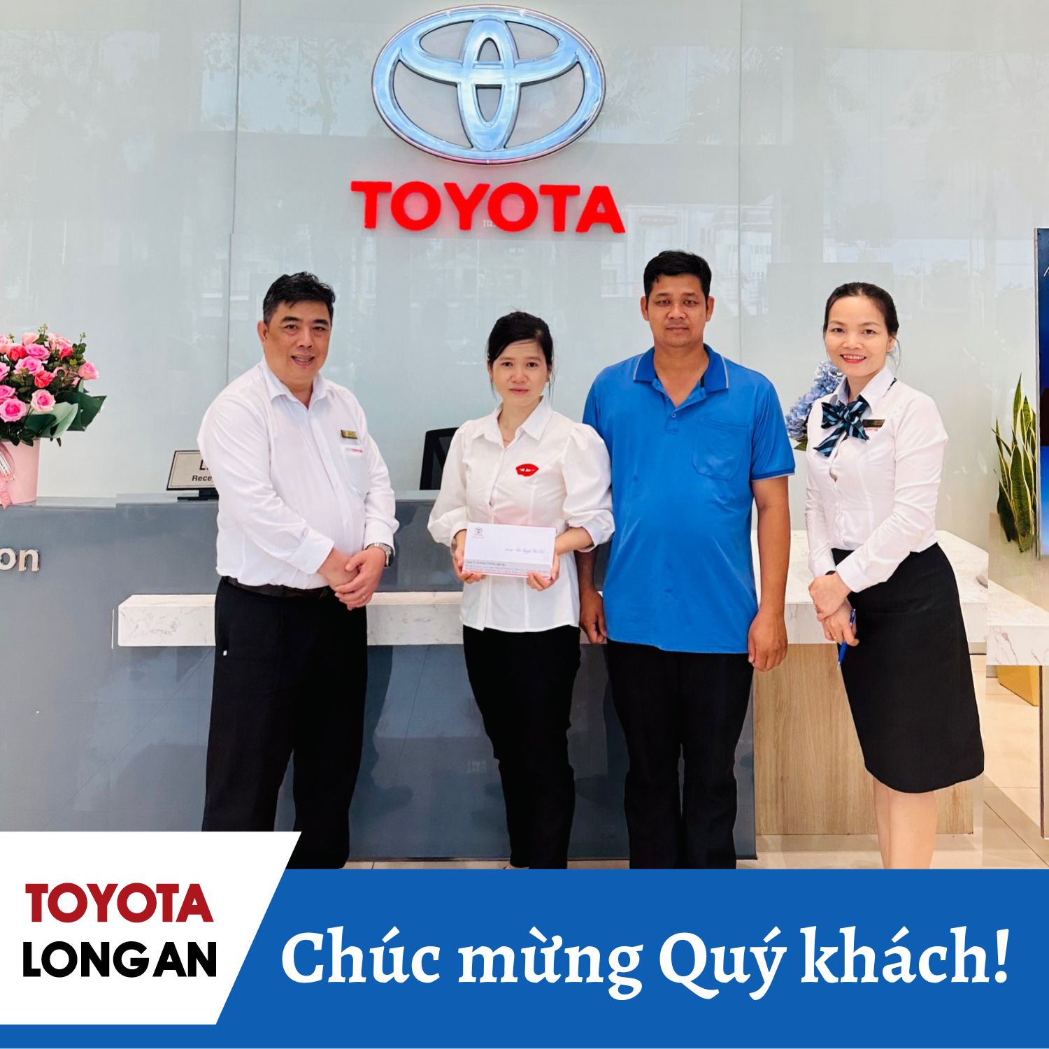 Toyota Long An trao giải bốc thăm trúng thưởng cho khách hàng tham gia khảo sát CSI