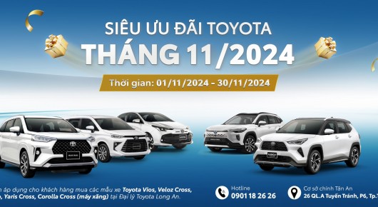 Chương trình khuyến mãi xe mới tháng 11.2024
