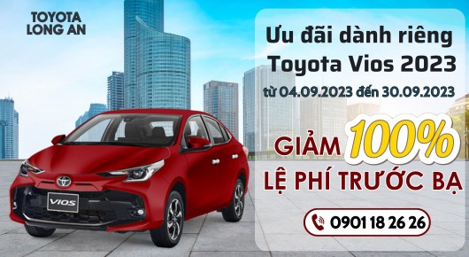KHUYẾN MÃI TOYOTA VIOS 2023 THÁNG 09.2023