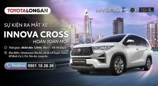 Sự kiện ra mắt Toyota Innova Cross 2023 hoàn toàn mới tại Toyota Long An
