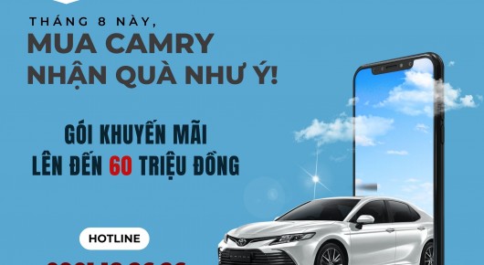 Toyota Camry khuyến mãi lớn tháng 08.2023