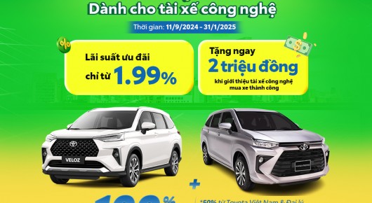 Toyota Long An công bố Ưu đãi độc quyền dành cho tài xế công nghệ (Grab & Be)