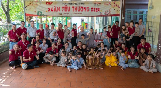 Toyota Long An thực hiện chương trình thiện nguyện Xuân yêu thương 2024