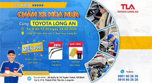 Toyota Long An tổ chức sự kiện dịch vụ tháng 5.2025