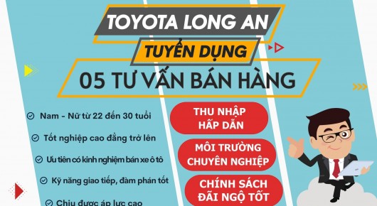 Toyota Long An tuyển dụng tháng 11.2023